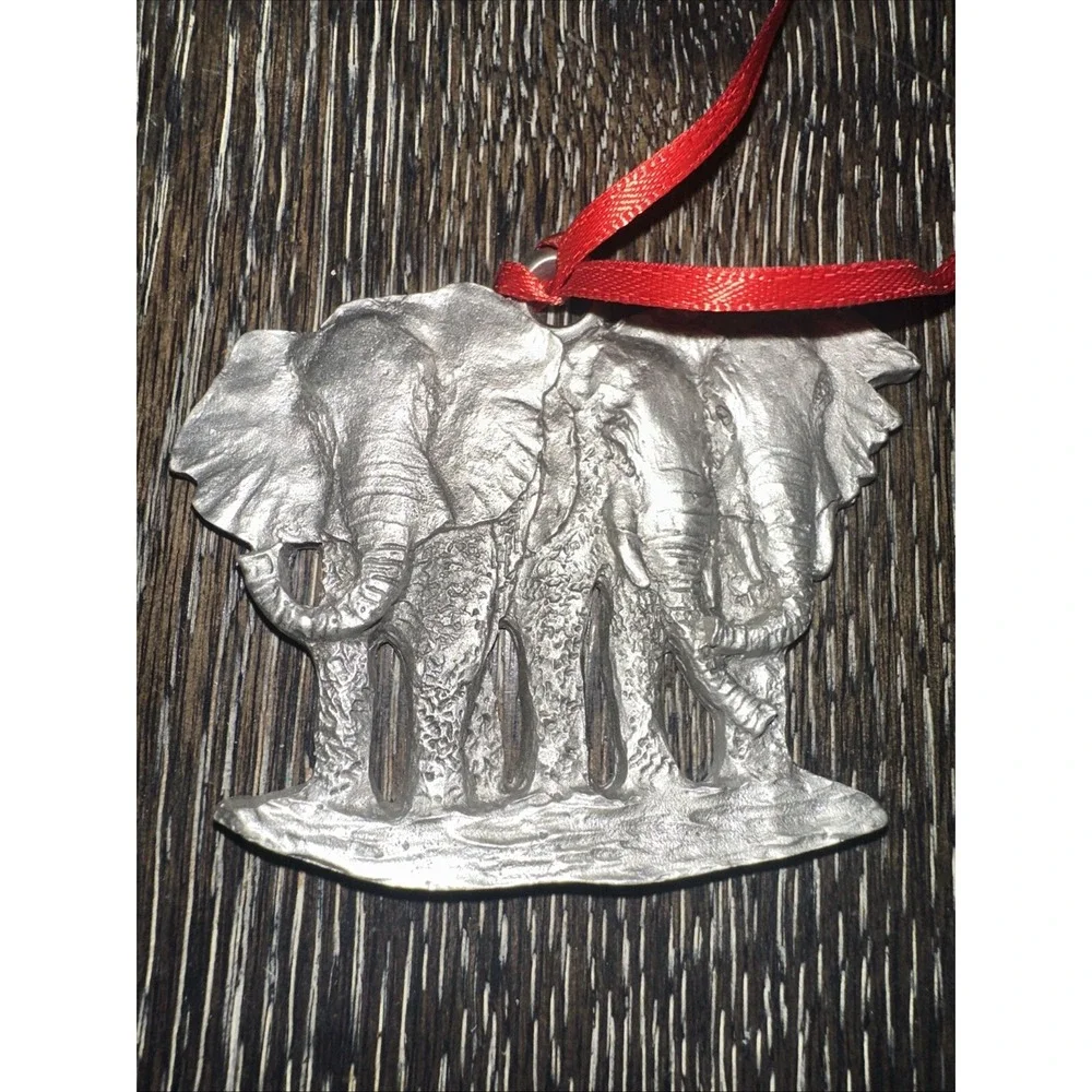 Elephant Pewter Ornament Zoo Knoxville 2023
